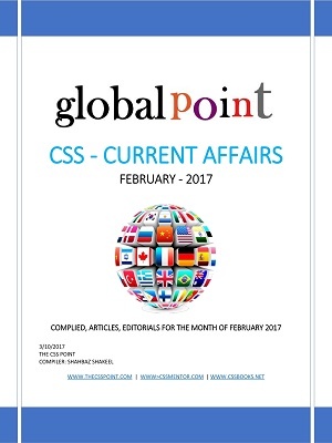Monthly Global Point Current Affairs February 2017