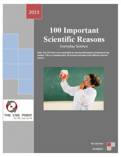 Everyday Science – 100 Scientific Reasons
