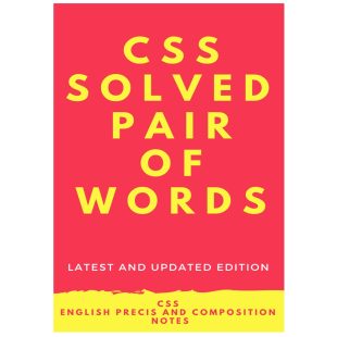 Solved CSS Pair of Words 2020 Edition Updated
