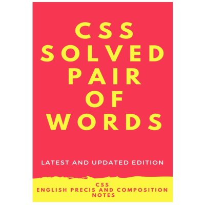 Solved CSS Pair of Words 2020 Edition Updated
