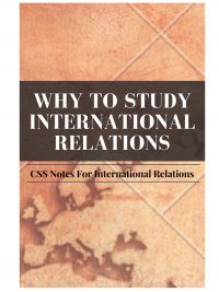 Why to Study International Relations
