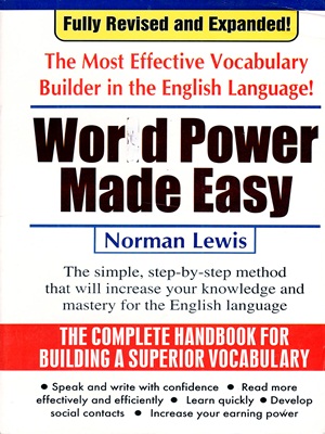 Word Power Made Easy By Norman Lewis