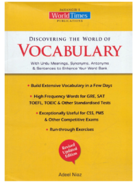 Discovering The World of Vocabulary By Adeel Niaz (JWT)