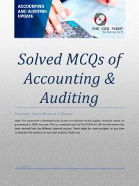 Accounting & Auditing Solved MCQs