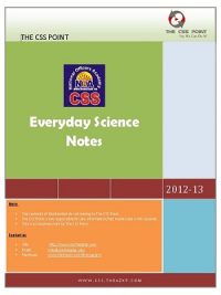 CSS Everyday Science Solved Past Papers – 1994 to 2013