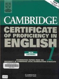 Cambridge Certificate Of Proficiency English