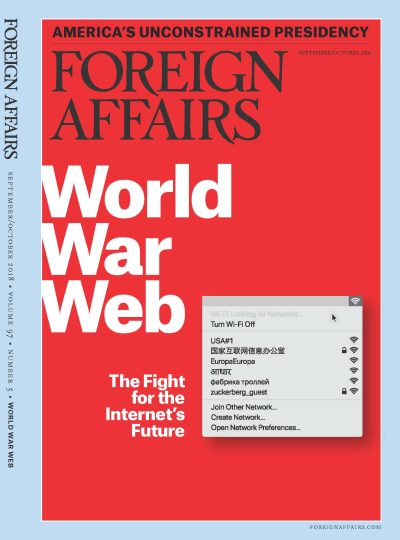 Foreign Affairs September October 2018 Issue