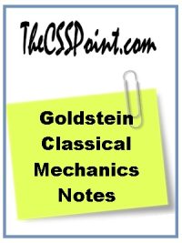 Goldstein Classical Mechanics Notes