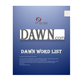 Important DAWN Word's List