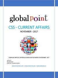 Monthly Global Point Current Affairs November 2017