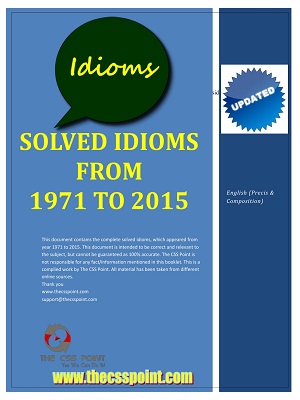 Solved Idioms from 1971 to 2015