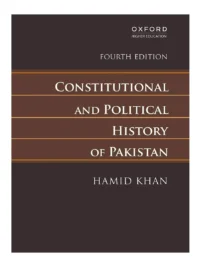 Constitutional and Political History of Pakistan Hamid Khan Oxford