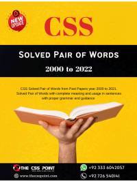 CSS Solved Pair of Words 2000 to 2022 Updated Edition