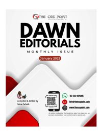 Dawn Editorials January 2023 Monthly Issue