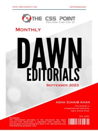Dawn Editorials September 2023 Monthly Issue