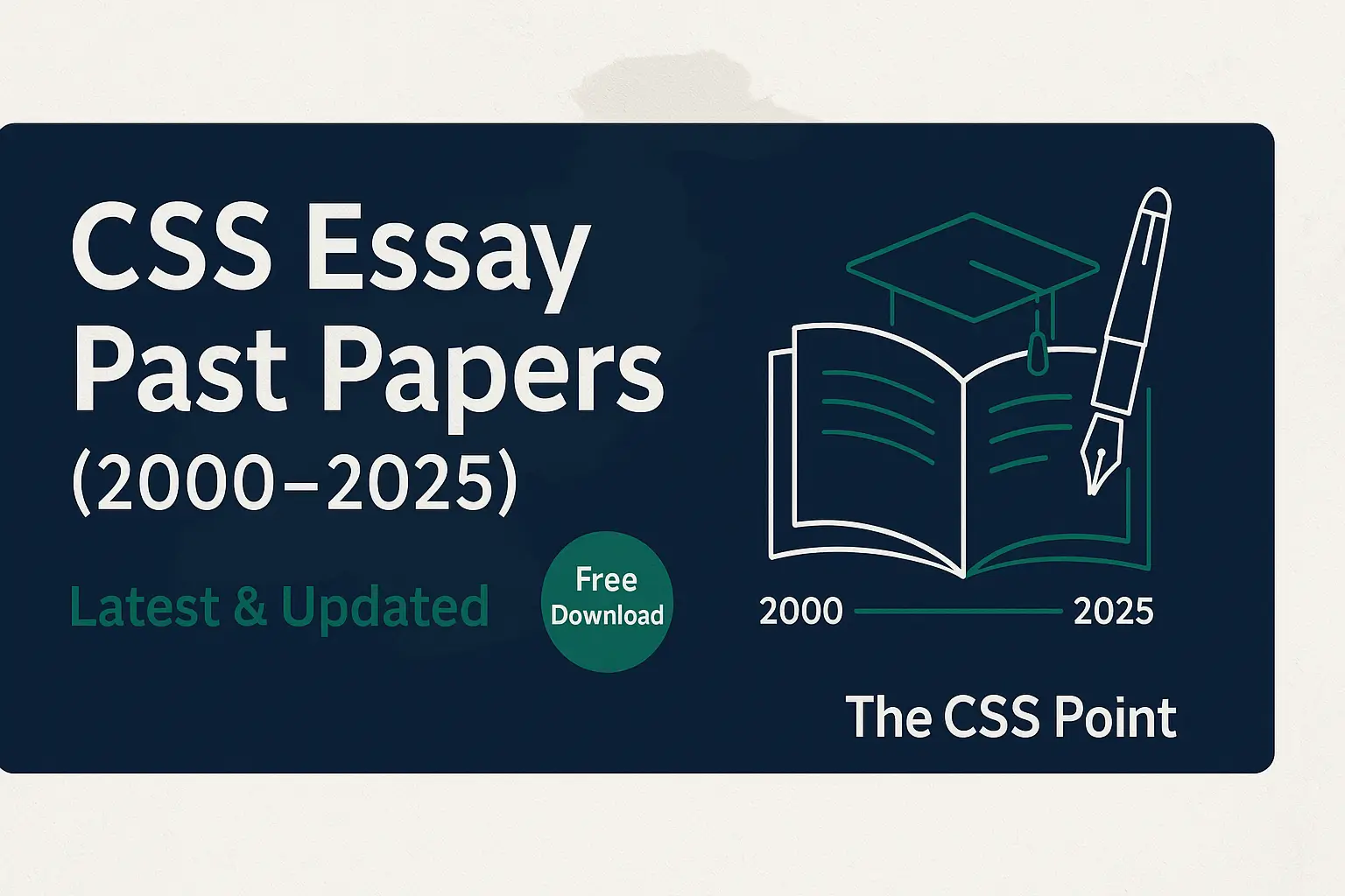 CSS Essay Past Papers