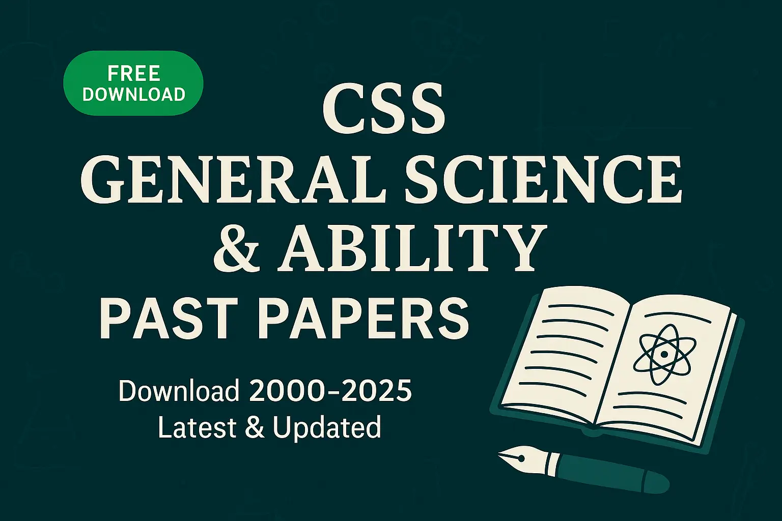 CSS General Science and Ability Past Papers