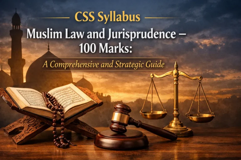 CSS Syllabus Muslim Law and Jurisprudence