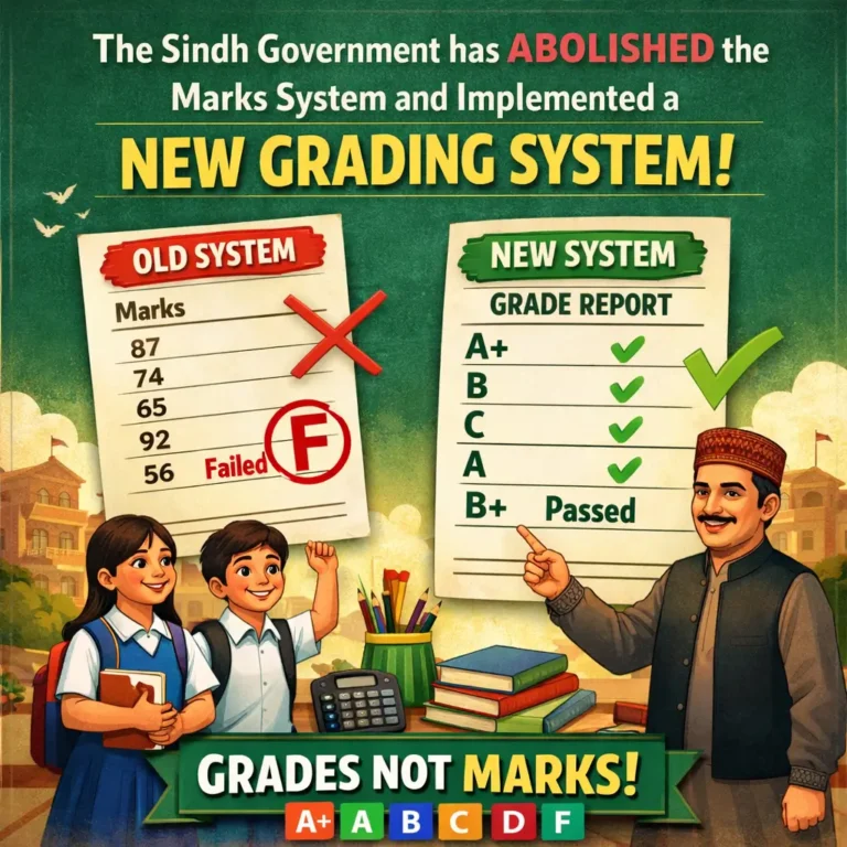 Sindh Scraps Marks System, Introduces New Grading Framework for Matric & Intermediate