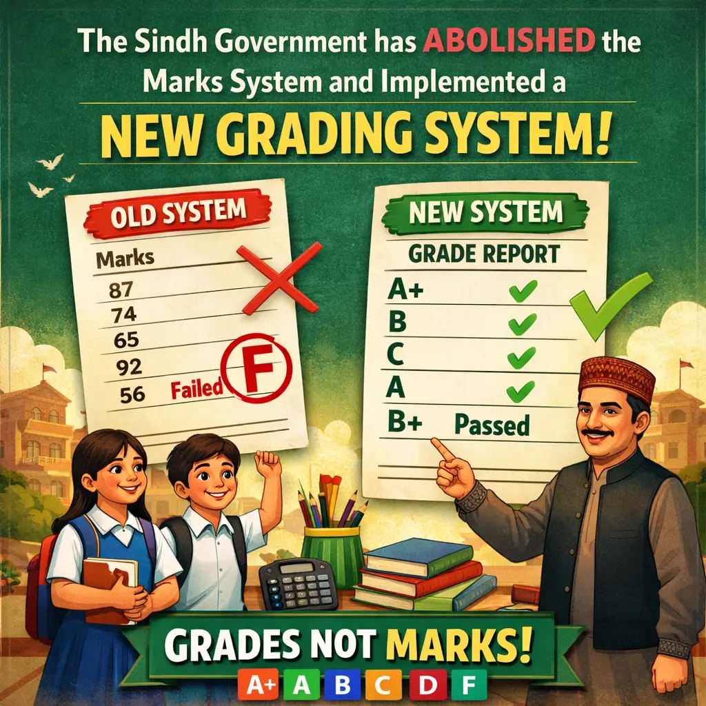 Sindh Scraps Marks System, Introduces New Grading Framework for Matric & Intermediate
