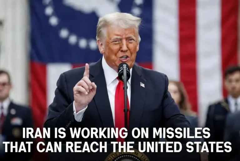 Donald​‍​‌‍​‍‌​‍​‌‍​‍‌ Trump says Iran is working on missiles that can reach US