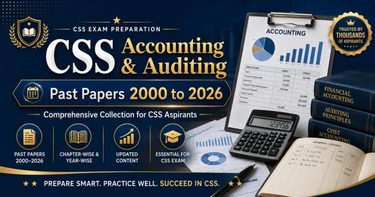CSS Accounting and Auditing Past Papers 2000 to 2026