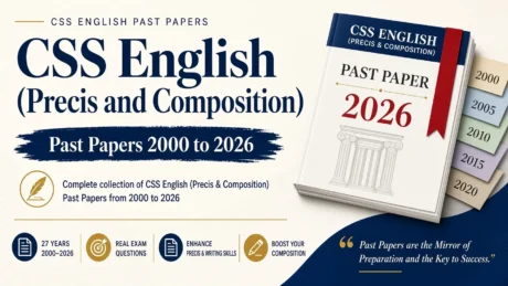 CSS Precis and Composition Past Papers 2000 to 2026