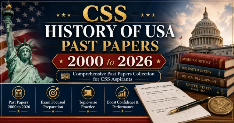 CSS History of USA Past Papers 2000 to 2026