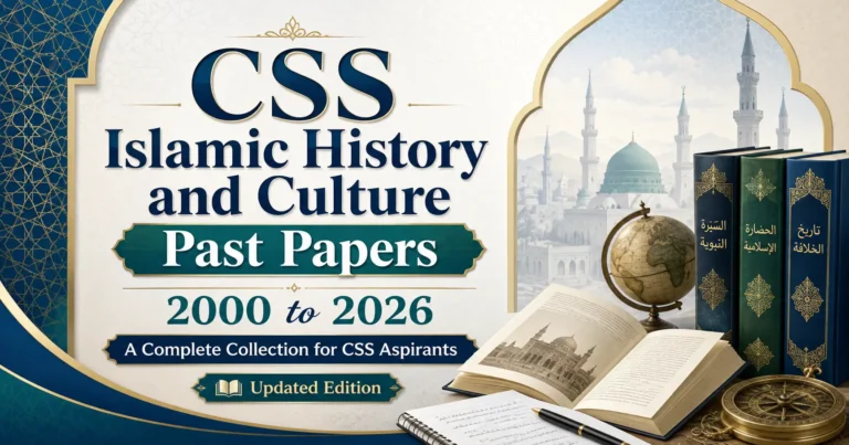 CSS Islamic History and Culture Past Papers 2000 to 2026