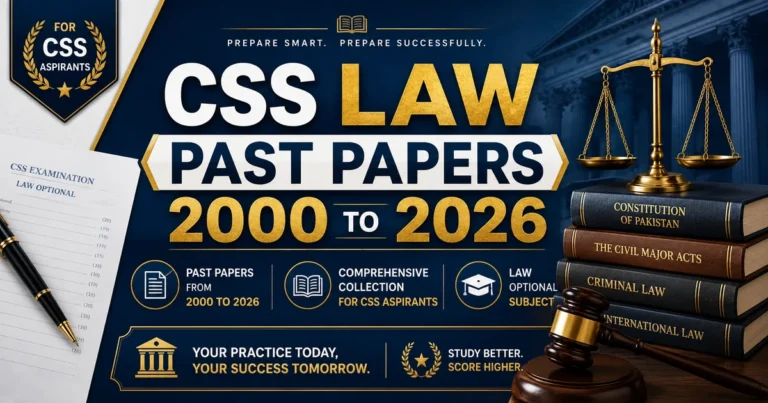CSS Law Past Papers 2000 to 2026