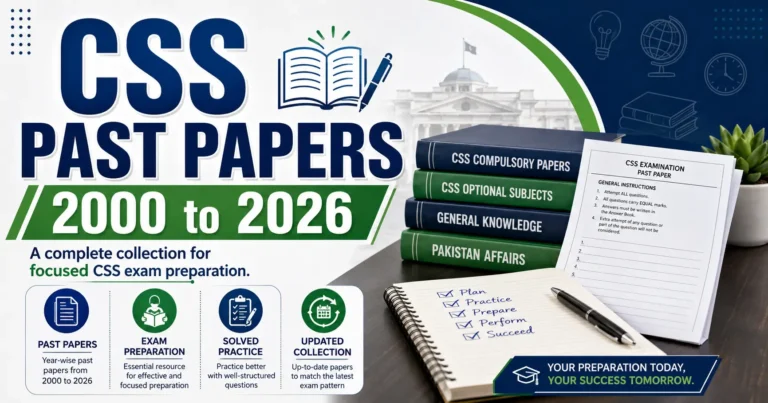 CSS Past Papers 2000 to 2026