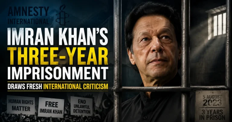 Imran Khan’s Three-Year Imprisonment Draws Fresh International Criticism