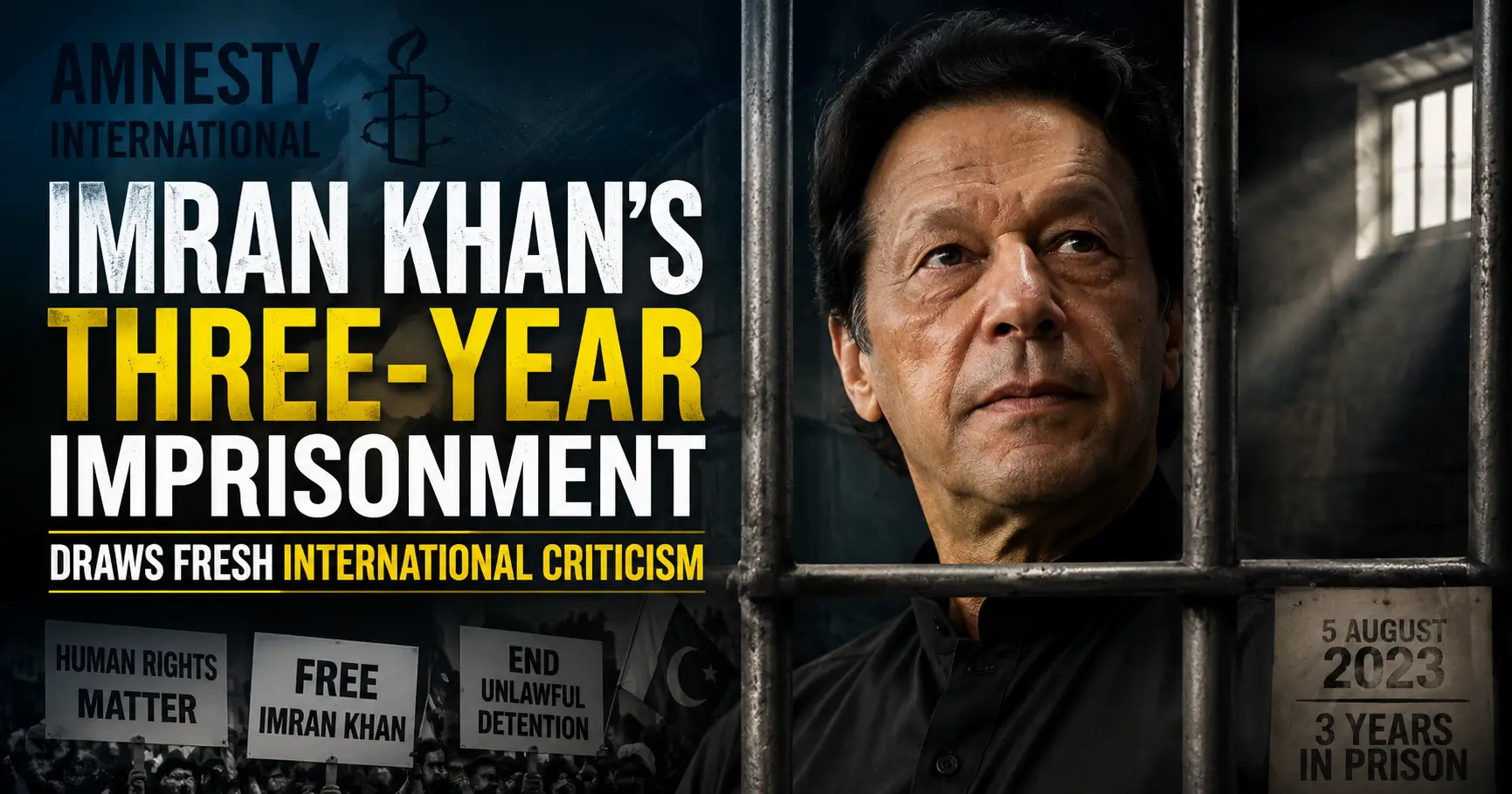 Imran Khan’s Three-Year Imprisonment Draws Fresh International Criticism