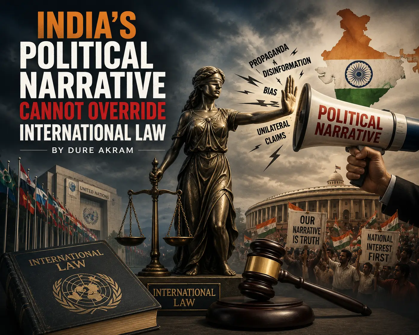 India’s Political Narrative Cannot Override International Law BY Dure Akram