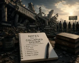 Notes from a collapsed system BY Farrukh Khan Pitafi