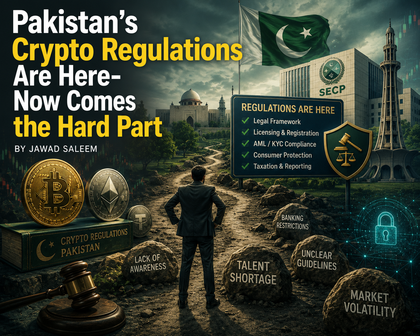 Pakistan, Cryptocurrency, Crypto Regulations, Digital Currency, Blockchain, Bitcoin, Ethereum, Crypto Market, Financial Regulation, Digital Finance, FinTech, SECP, State Bank of Pakistan, Regulatory Framework, Crypto Policy, Virtual Assets, Digital Assets, Financial Technology, Investor Protection, AML, KYC, Compliance, Taxation, Banking Sector, Economic Policy, Financial Security, Cybersecurity, Market Volatility, Crypto Adoption, Digital Economy, Pakistan Economy, Financial Innovation, Virtual Asset Regulation, Blockchain Technology, Regulatory Challenges, Economic Growth