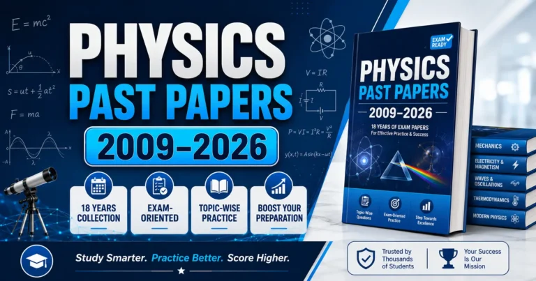 Physics Past Papers 2009 to 2026