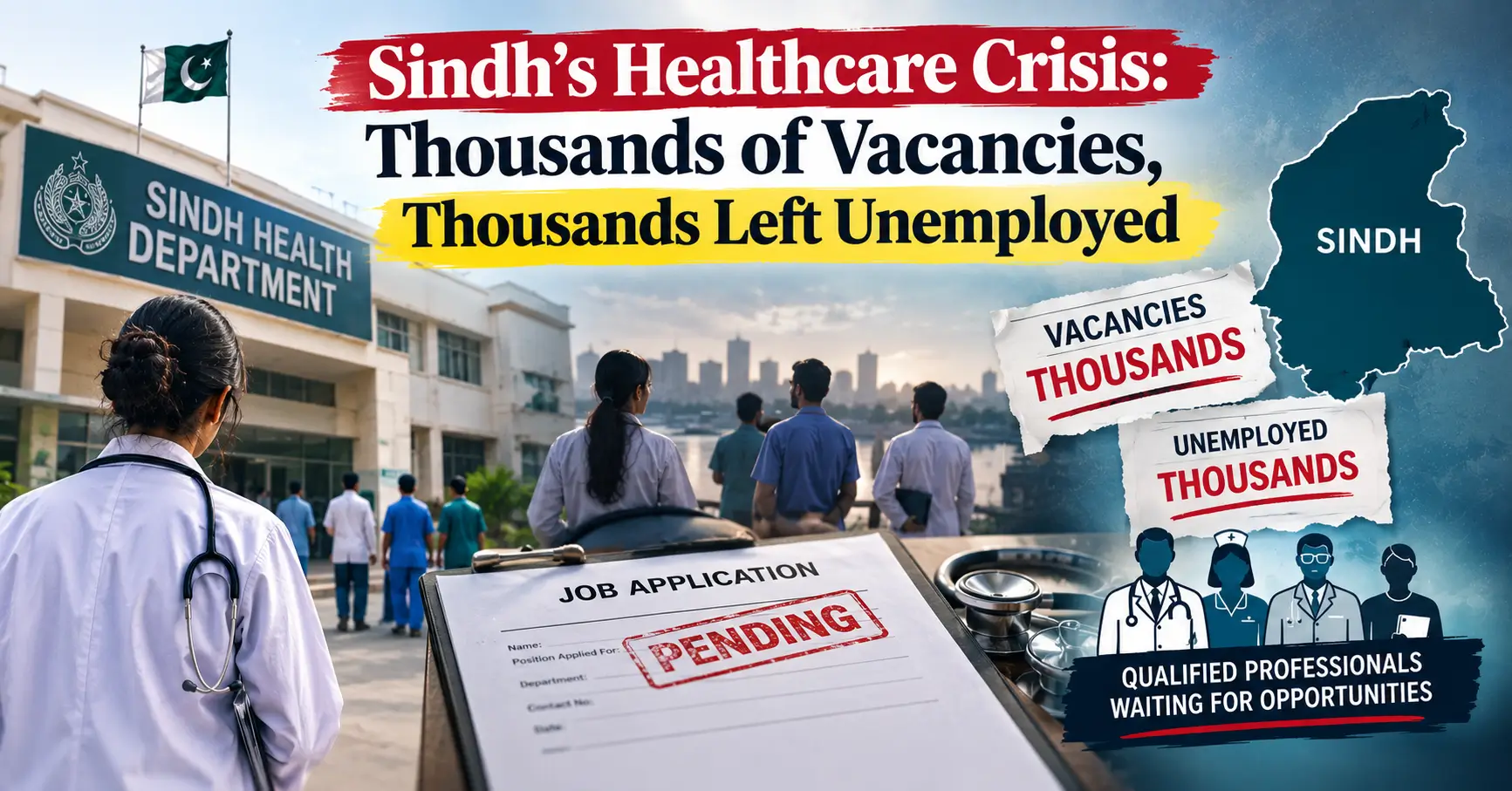 Sindh’s Healthcare Crisis: Thousands of Vacancies, Thousands Left Unemployed